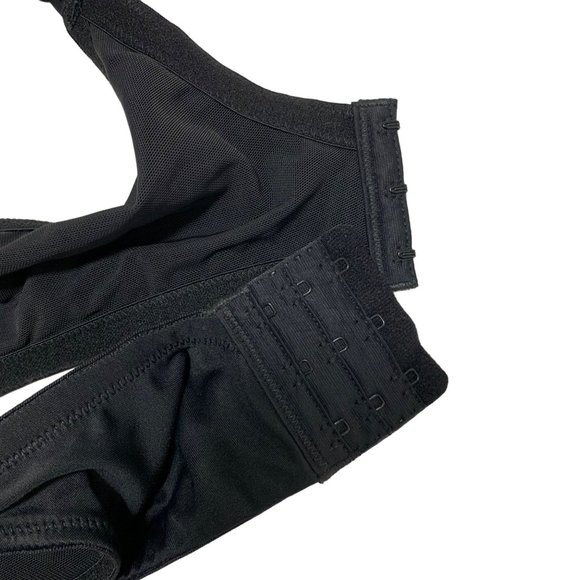 DREAMFIT Women Plus Size Full Coverage Bra Size 44DD Black Underwire Plunge - Picture 5 of 9